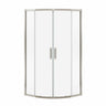 Radia Neo-round 36 x 36 x 71 ½ in. 6 mm Sliding Shower Door for Corner Installation with Clear glass in Chrome