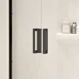 Radia Neo-round 36 x 36 x 71 ½ in. 6 mm Sliding Shower Door for Corner Installation with Clear glass in Chrome