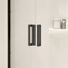 Radia Neo-round 36 x 36 x 71 ½ in. 6 mm Sliding Shower Door for Corner Installation with Clear glass in Chrome