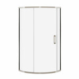 Radia Round 36 x 36 x 71 ½ in. 6 mm Sliding Shower Door for Corner Installation with Clear glass in Chrome