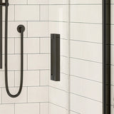 Radia Round 36 x 36 x 71 ½ in. 6 mm Sliding Shower Door for Corner Installation with Clear glass in Chrome