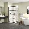 Radia Square 36 x 36 x 71 ½ in. 6 mm Sliding Shower Door for Corner Installation with Clear glass in Chrome