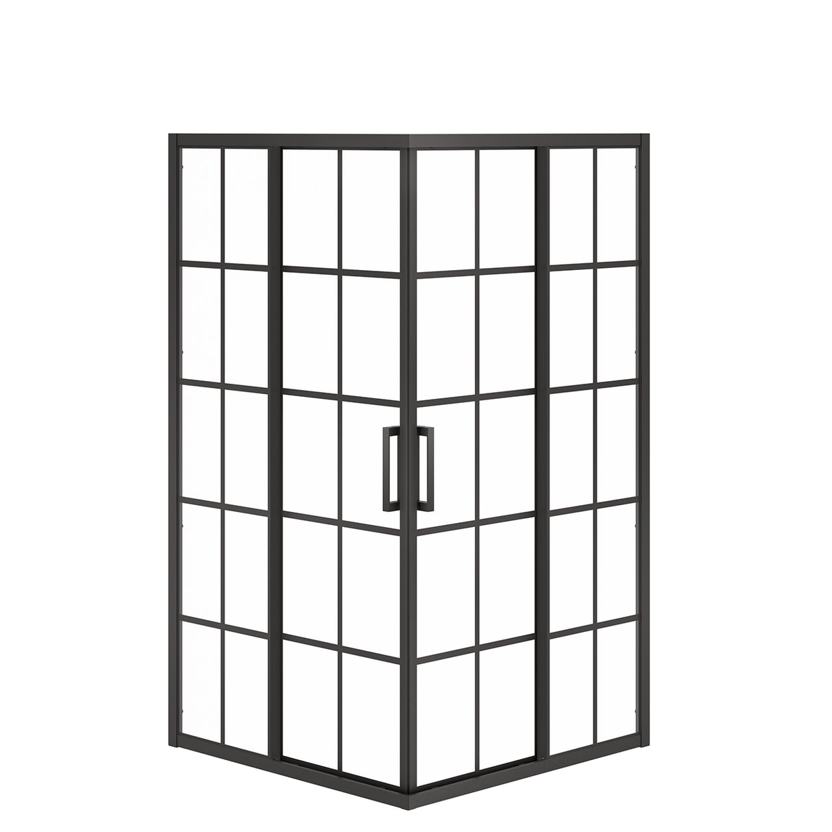 Radia Square 42 x 42 x 71 ½ in. 6 mm Sliding Shower Door for Corner Installation with Clear Glass in Chrome