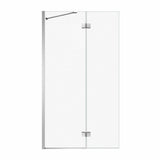 Edge Duo 42 x 75 in. 8 mm Pivot Shower Screen for Alcove Installation with Clear glass in Chrome