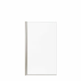 Axial Square 34 x 58 in. 8 mm Tub Screen for Alcove Installation with Clear glass in Chrome