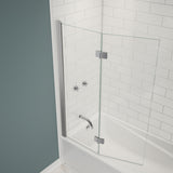 Edge Access 42 x 56 in. 6 mm Pivot Tub Screen for Alcove Installation with Clear glass in Chrome