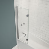 Edge Access 42 x 56 in. 6 mm Pivot Tub Screen for Alcove Installation with Clear glass in Chrome