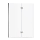 Edge Access 42 x 56 in. 6 mm Pivot Tub Screen for Alcove Installation with Clear glass in Chrome