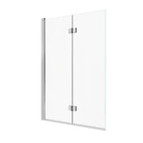 Edge Access 42 x 56 in. 6 mm Pivot Tub Screen for Alcove Installation with Clear glass in Chrome