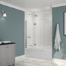 Edge Access 42 x 56 in. 6 mm Pivot Tub Screen for Alcove Installation with Clear glass in Chrome