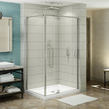 ModulR 48 x 36 x 78 in. 8mm Pivot Shower Door for Corner Installation with Clear glass in Chrome