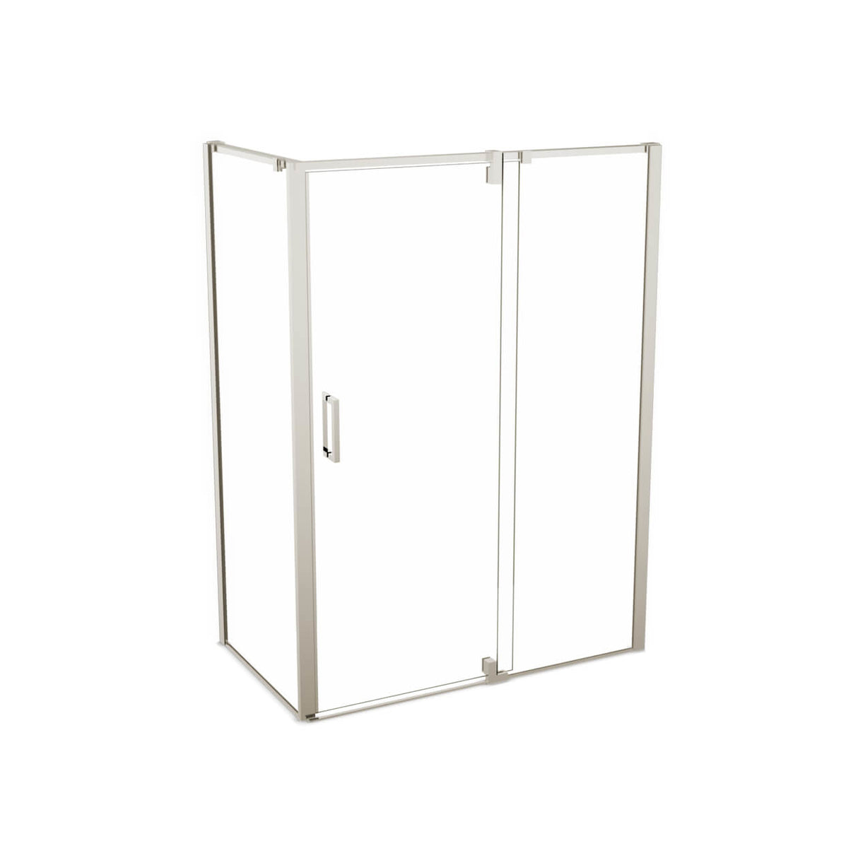 ModulR 48 x 32 x 78 in. 8mm Pivot Shower Door for Corner Installation with Clear glass in Chrome