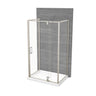 ModulR 48 x 36 x 78 in. 8mm Pivot Shower Door for Wall-mount Installation with Clear glass in Chrome