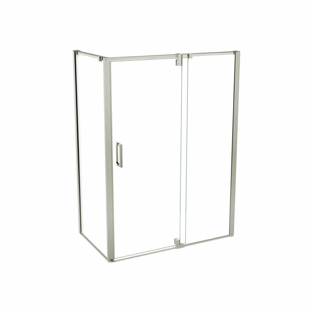 ModulR 60 x 32 x 78 in. 8mm Pivot Shower Door for Corner Installation with Clear glass in Chrome
