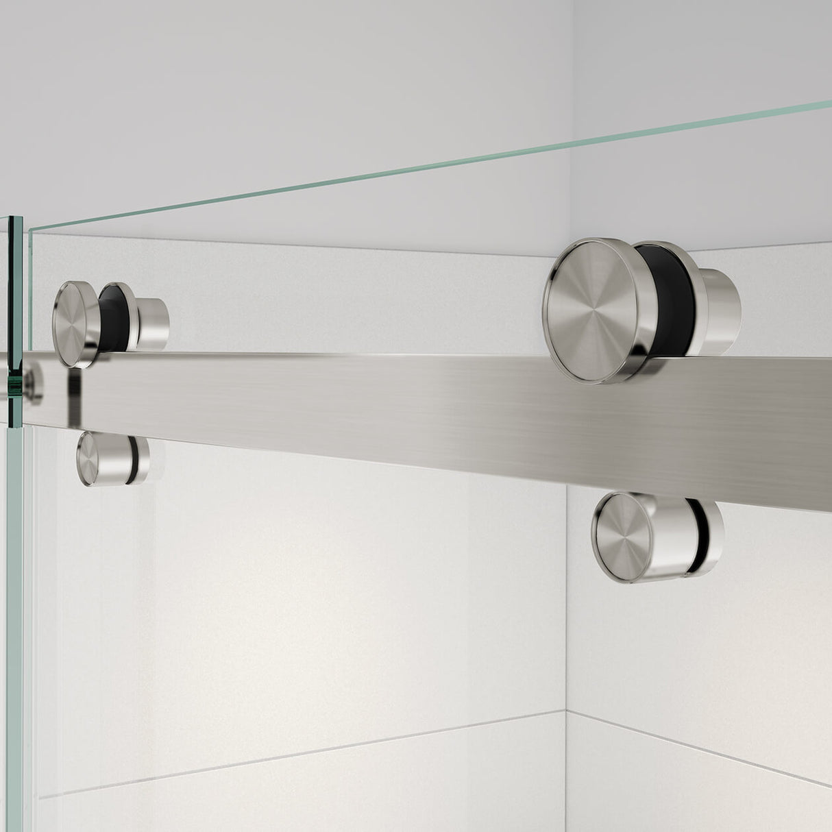 Vela 44 ½-47 x 78 ¾ in. 8mm Sliding Shower Door for Alcove Installation with Clear glass in Chrome