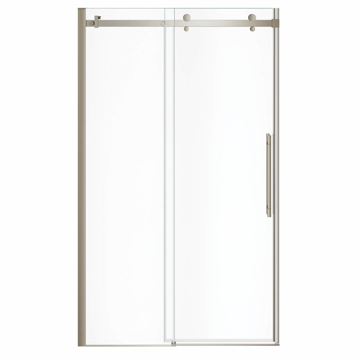 Vela 44 ½-47 x 78 ¾ in. 8mm Sliding Shower Door for Alcove Installation with Clear glass in Chrome