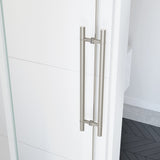 Vela 44 ½-47 x 78 ¾ in. 8mm Sliding Shower Door for Alcove Installation with Clear glass in Chrome