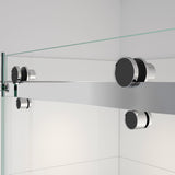 Vela 44 ½-47 x 78 ¾ in. 8mm Sliding Shower Door for Alcove Installation with Clear glass in Chrome