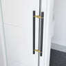 Vela 44 ½-47 x 78 ¾ in. 8mm Sliding Shower Door for Alcove Installation with Clear glass in Chrome