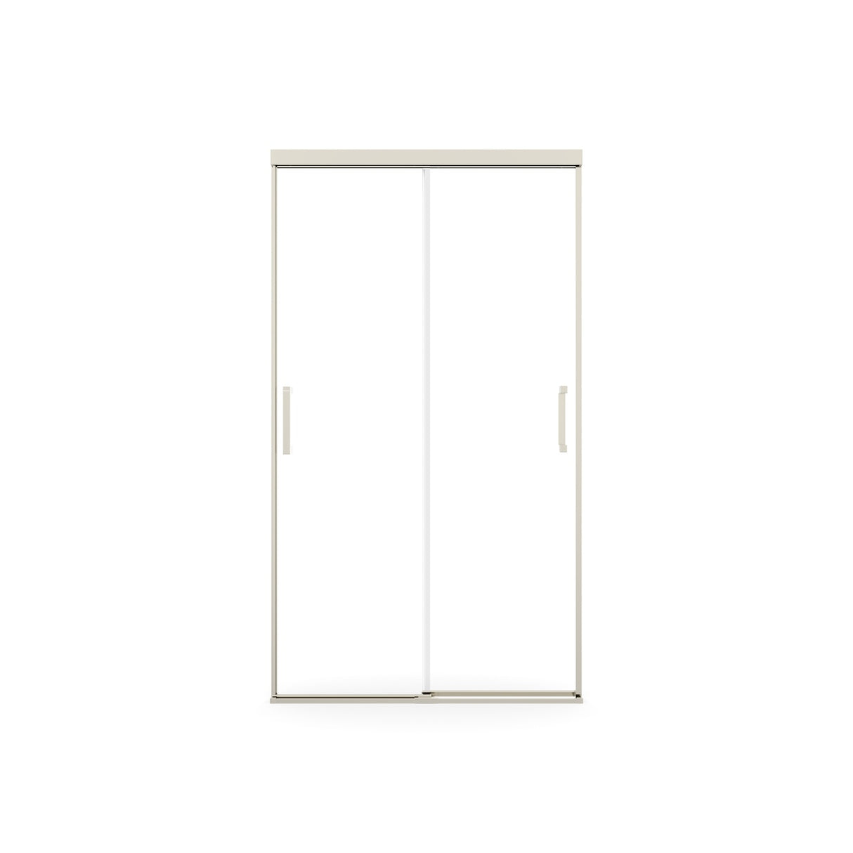 Incognito 74 39-42 x 74 in. 8mm Bypass Shower Door for Alcove Installation with Clear glass in Chrome