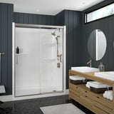 Incognito 74 51-54 x 74 in. 8mm Bypass Shower Door for Alcove Installation with Clear glass in Chrome