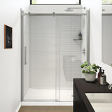 Halo Pro GS 56 ½-59 x 78 ¾ in. 8mm Sliding Shower Door for Alcove Installation with GlassShield glass in Chrome
