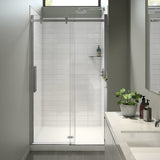 Halo Pro 44 ½-47 x 78 ¾ in. 8mm Sliding Shower Door for Alcove Installation with Clear glass in Chrome
