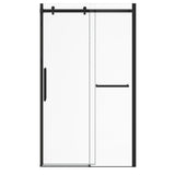 Halo Pro 44 ½-47 x 78 ¾ in. 8 mm Sliding Shower Door with Towel Bar for Alcove Installation with Clear glass in Chrome