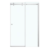 Luminescence 44 ½-47 x 70 ½-72 in. 6 mm Sliding Shower Door for Alcove Installation with Clear glass in Chrome