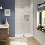 Luminescence 44 ½-47 x 70 ½-72 in. 6 mm Sliding Shower Door for Alcove Installation with Clear glass in Chrome