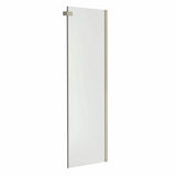 Halo Return Panel for 32 in. Base with Clear glass in Chrome