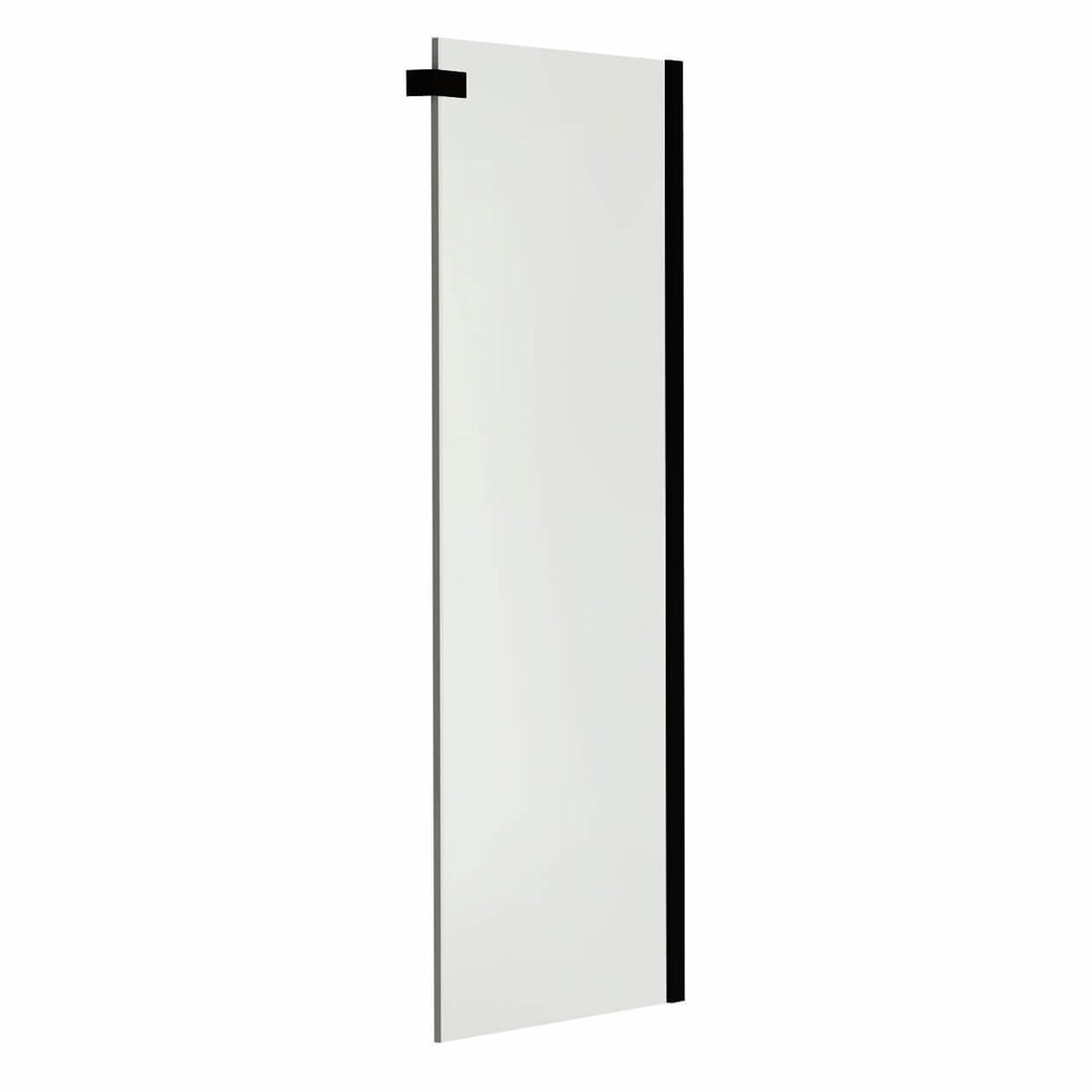 Halo Return Panel for 32 in. Base with Clear glass in Chrome