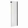 Halo Return Panel for 32 in. Base with Clear glass in Chrome