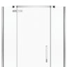 Davana Neo-angle 38 x 38 x 75 in. 8mm Pivot Shower Door for Corner Installation with Clear glass in Chrome