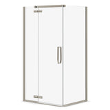 Davana Rectangular 42 x 34 x 75 in. 8mm Pivot Shower Door for Corner Installation with Clear glass in Chrome