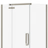 Davana Rectangular 42 x 34 x 75 in. 8mm Pivot Shower Door for Corner Installation with Clear glass in Chrome