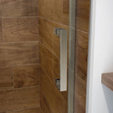 Incognito 56-59 x 56 3/4 in. 8 mm Bypass Tub Door for Alcove Installation with Clear glass in Chrome