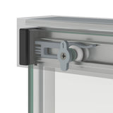 Incognito 56-59 x 56 3/4 in. 8 mm Bypass Tub Door for Alcove Installation with Clear glass in Chrome