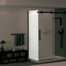 Halo Return Panel for 30 in. Base with Clear glass in Chrome