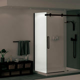 Halo Return Panel for 30 in. Base with Clear glass in Chrome