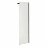 Halo Return Panel for 42 in. Base with Clear glass in Chrome