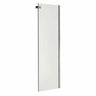 Halo Return Panel for 42 in. Base with Clear glass in Chrome