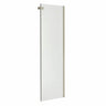 Halo Return Panel for 42 in. Base with Clear glass in Chrome