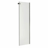 Halo Return Panel for 34 in. Base with Clear glass in Chrome
