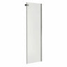 Halo Return Panel for 36 in. Base with Clear glass in Chrome