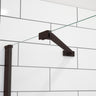 Reveal Sleek 71 32 ½-35 ½ x 71 ½ in. 8mm Pivot Shower Door for Alcove Installation with Clear glass in Chrome