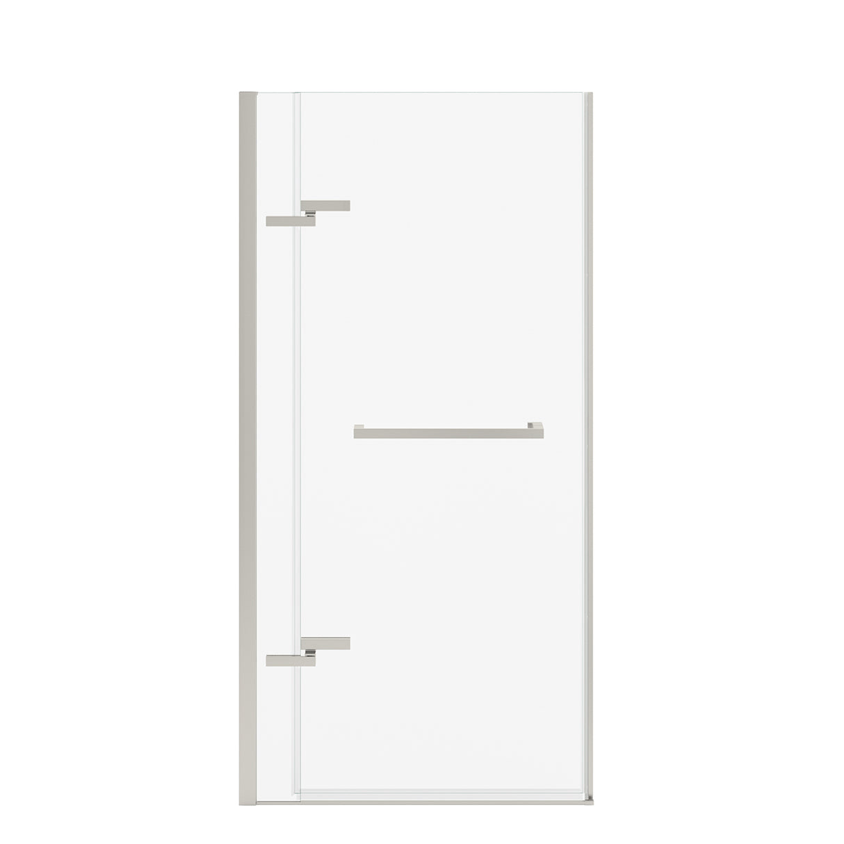 Reveal Sleek 71 32 ½-35 ½ x 71 ½ in. 8mm Pivot Shower Door for Alcove Installation with Clear glass in Chrome