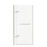 Reveal Sleek 71 32 ½-35 ½ x 71 ½ in. 8mm Pivot Shower Door for Alcove Installation with Clear glass in Chrome