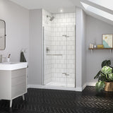 Reveal Sleek 71 38-41 x 71 ½ in. 8mm Pivot Shower Door for Alcove Installation with Clear glass in Chrome