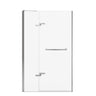 Reveal Sleek 71 41 ½-44 ½ x 71 ½ in. 8mm Pivot Shower Door for Alcove Installation with Clear glass in Chrome